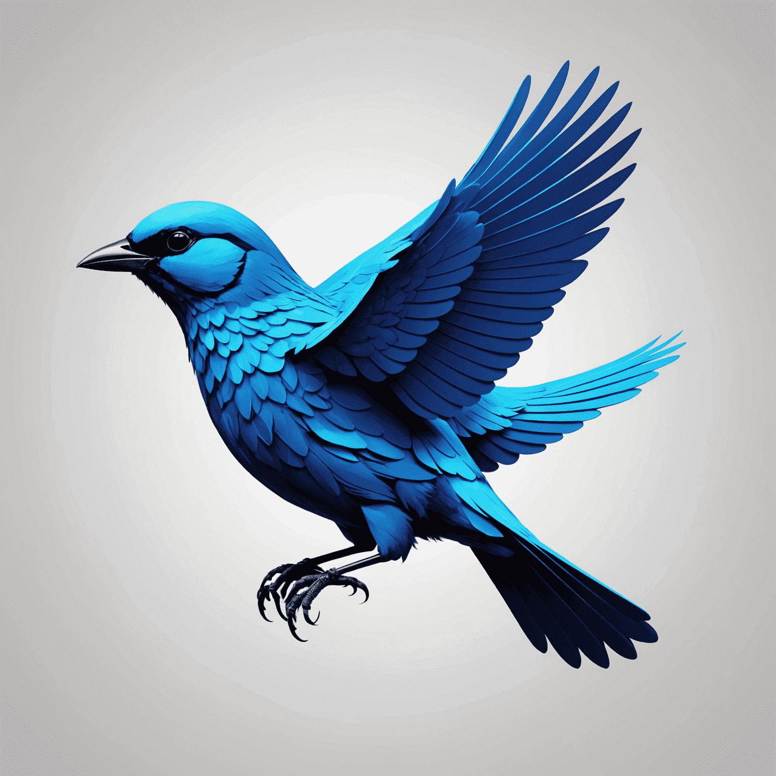 Flocklips.com logo - A stylized neon blue bird in flight with 'Flocklips' text