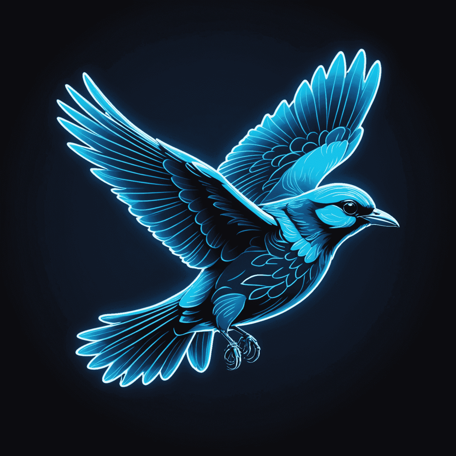 Flocklips.com logo - A stylized neon blue bird in flight with 'Flocklips' text